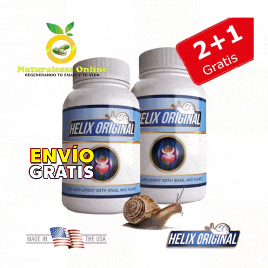 Helix original (Alantoina, Curcuma, magnesio, colageno, buswella) 60 capsulas Oferta 3x1