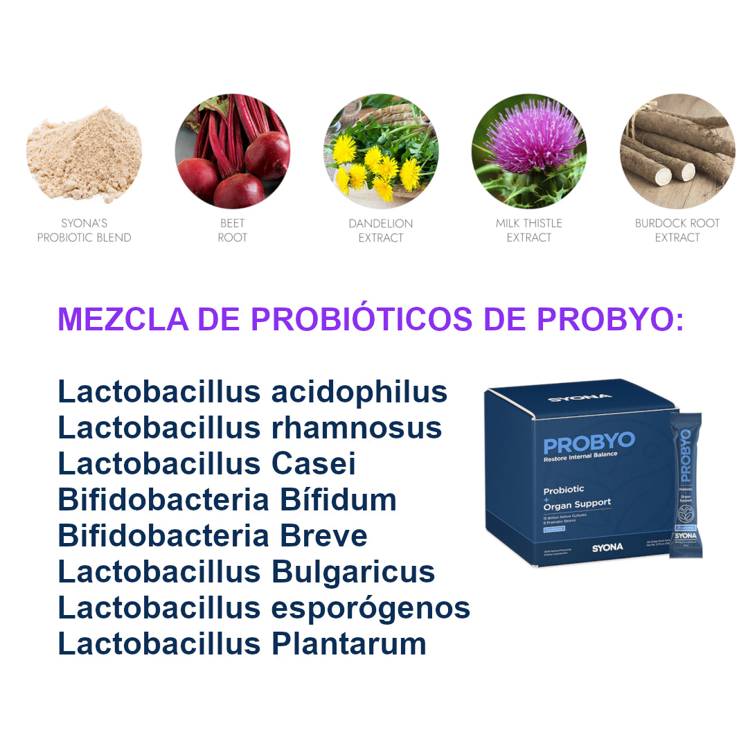 PROBYO SYONA (salud intestinal , 15 000 millones Probióticos activos) 30 sobres