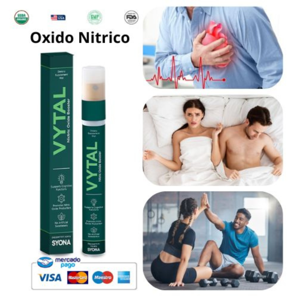 VYTAL SYONA (Spray Dilatador cardiovascular ,Oxido Nítrico, Energía Metabólica)