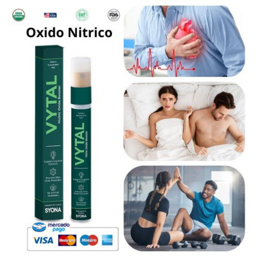 VYTAL SYONA (Spray Dilatador cardiovascular ,Oxido Nítrico, Energía Metabólica)