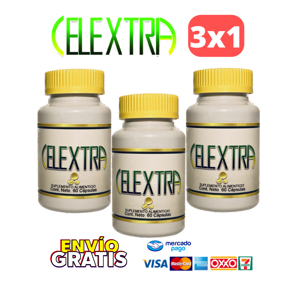Pack Celextra 60 capsulas oferta 3x1  (Chlorella , Aphanizomenon flos aquae AFA ) 3 frascos