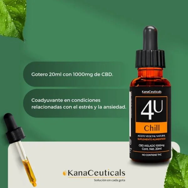 Chill | Estrés y Ansiedad | CBD Aislado 1000mg | 20ml